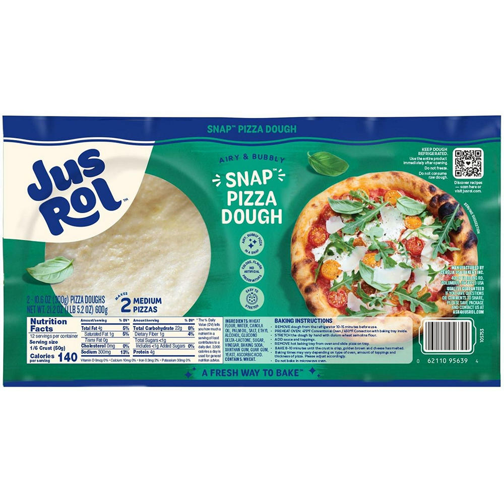 Jus-Rol Snap Pizza Dough, 21.2 oz