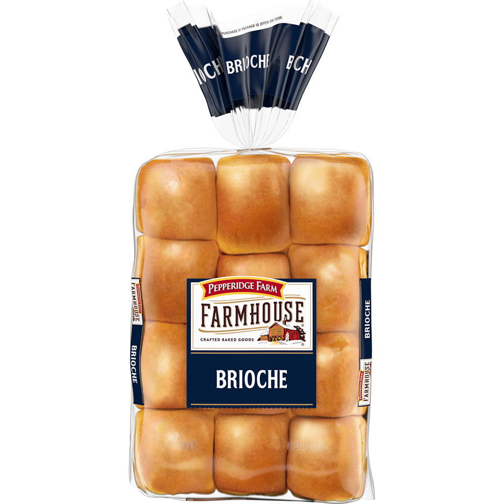 Pepperidge Farm Farmhouse Brioche Dinner Rolls, 12 ct