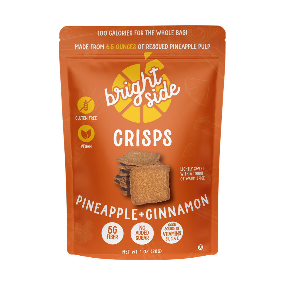 Bright Side Pineapple + Cinnamon Crisps , 1 oz
