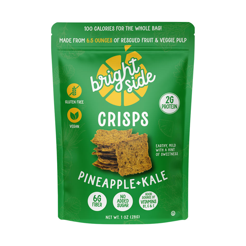 Bright Side Pineapple + Kale Crisps, 1 oz