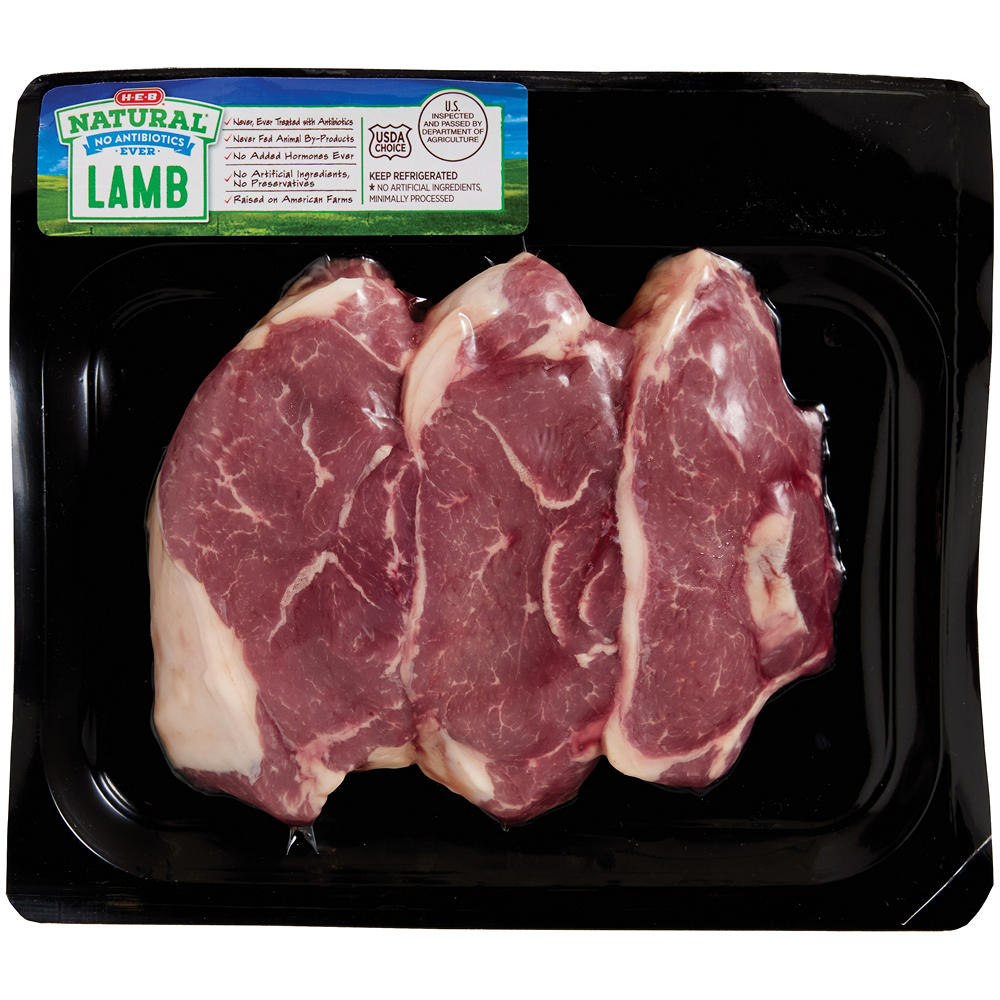 H-E-B Natural Lamb Sirloin Chops, Avg. 1.0 lb
