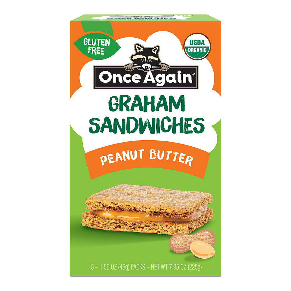 Once Again Graham Sandwiches - Peanut Butter, 7.95 oz