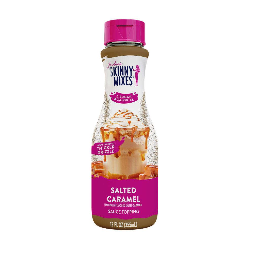 Jordan's Skinny Mixes Sugar Free Coffee & Ice Cream Sauce Topping - Salted Caramel, 12 oz