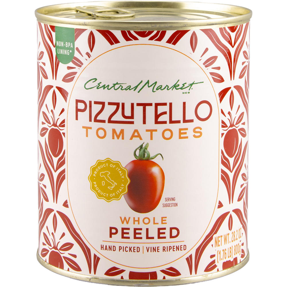 Central Market Whole Peeled Pizzutello Tomatoes in Juice, 28.2 oz