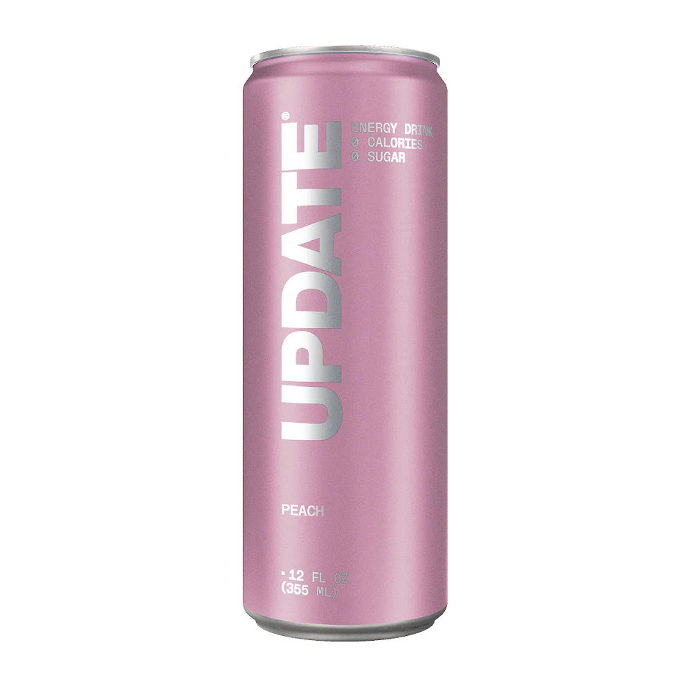 Update Energy Drink - Peach, 12 oz