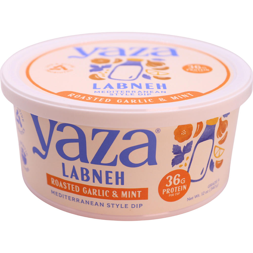 Yaza Roasted Garlic & Mint Labneh, 12 oz