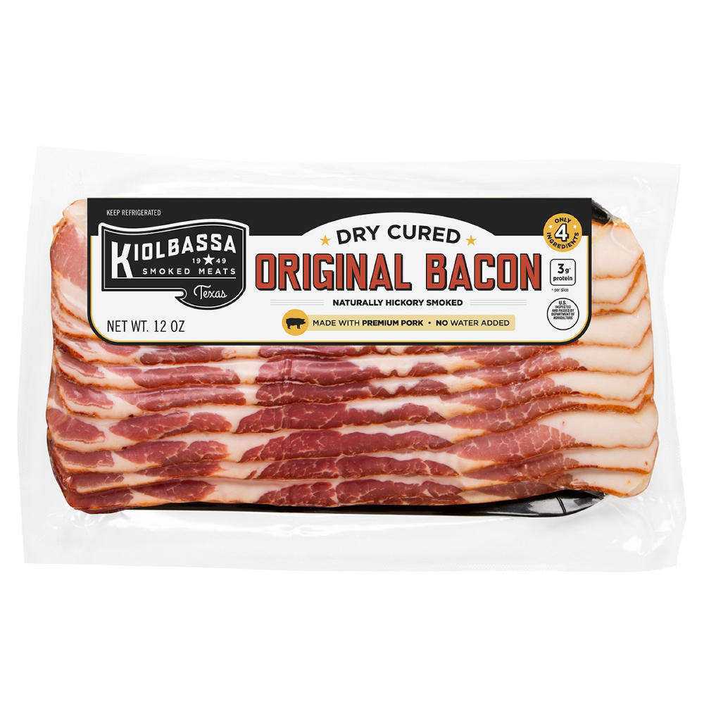 Kiolbassa Dry Cured Original Bacon, 12 oz