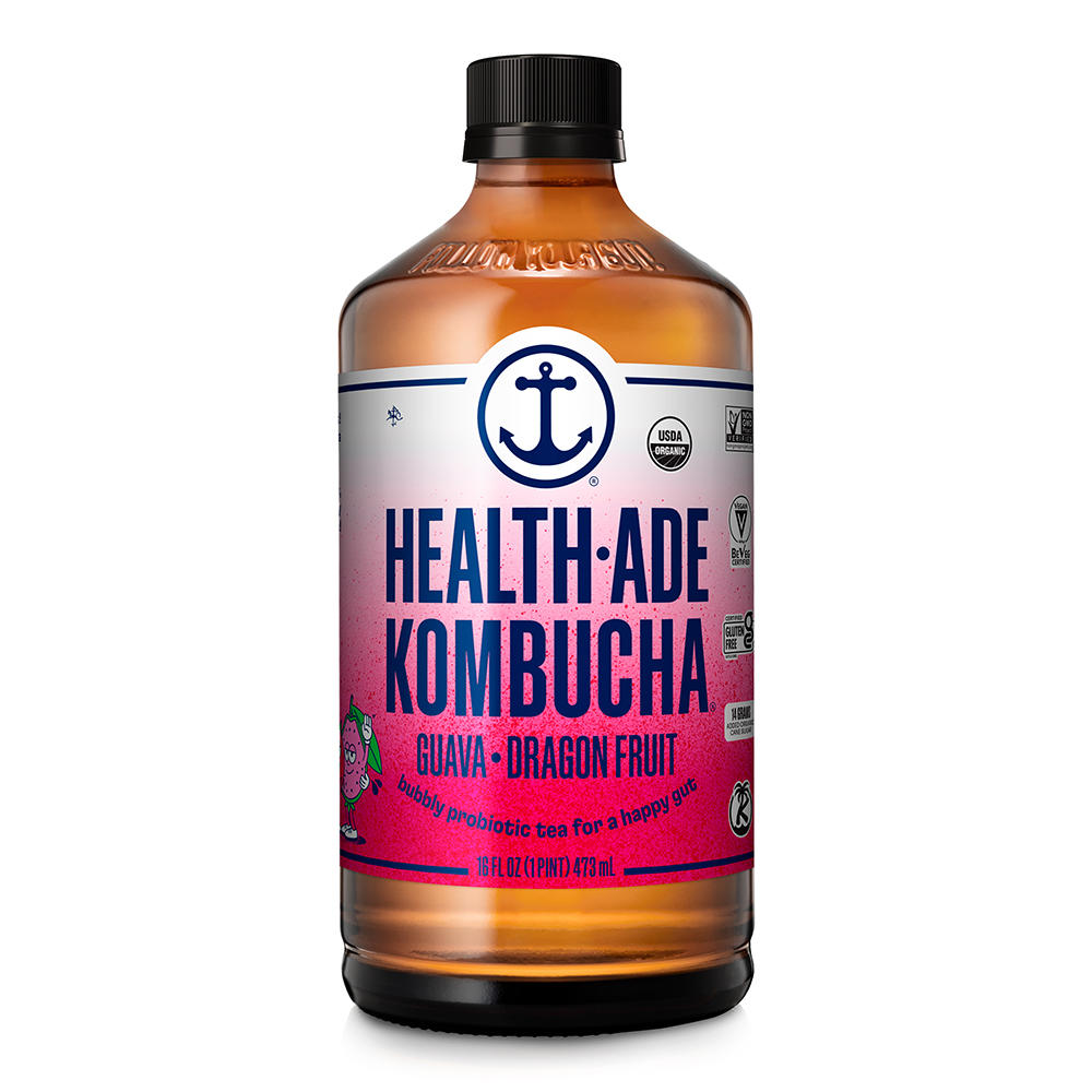 Health-Ade Organic Kombucha - Guava Dragon Fruit, 16 oz