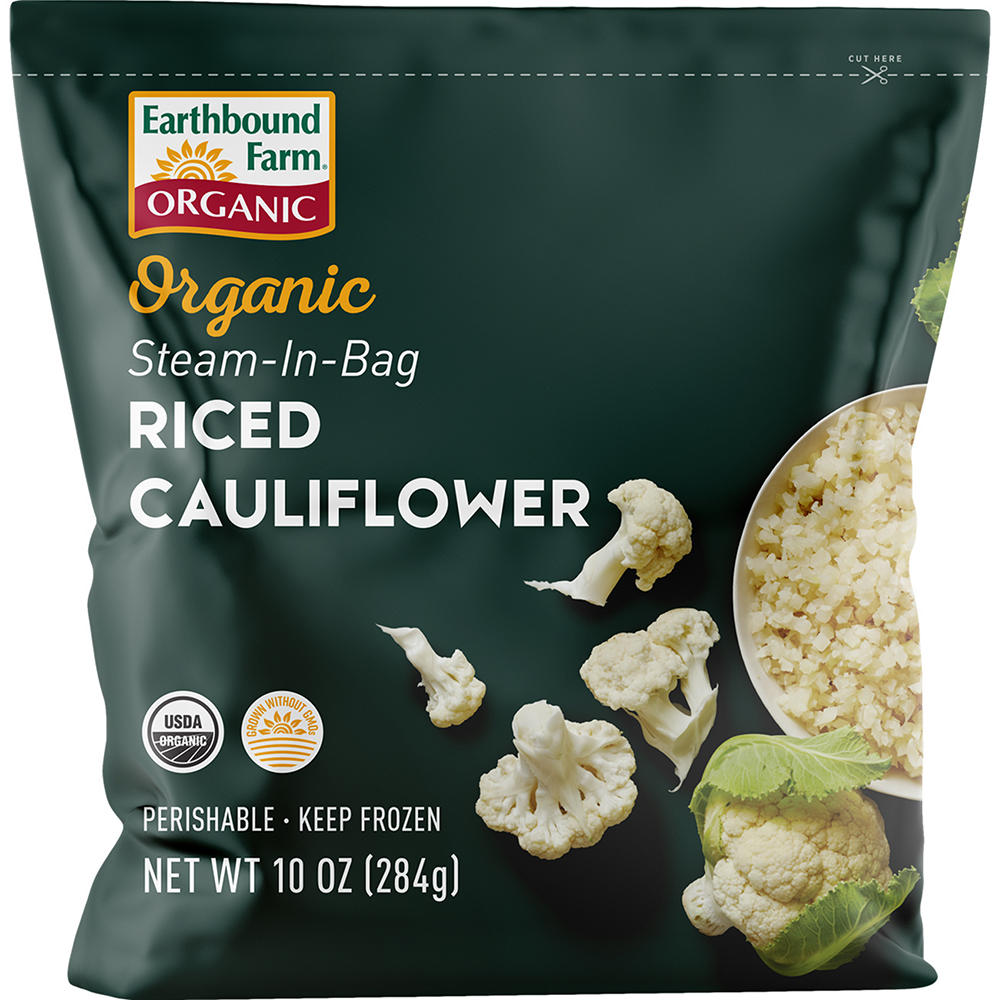 Earthbound Farm Organic Steam in Bag Riced Cauliflower, 10 oz