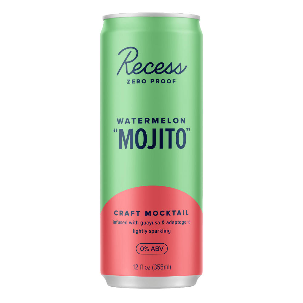 Recess Zero Proof Craft Mocktail - Watermelon Mojito, 12 oz