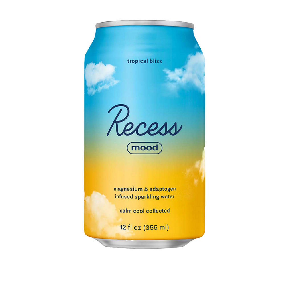 Recess Mood Infused Sparkling Water - Tropical Bliss, 12 oz