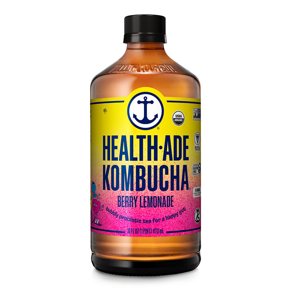 Health-Ade Organic Kombucha - Berry Lemonade, 16 oz
