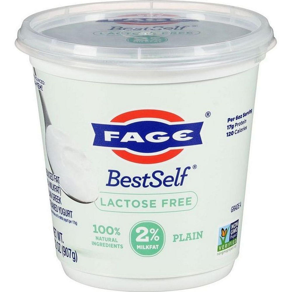 Fage BestSelf Lactose Free Plain Greek Yogurt, 32 oz