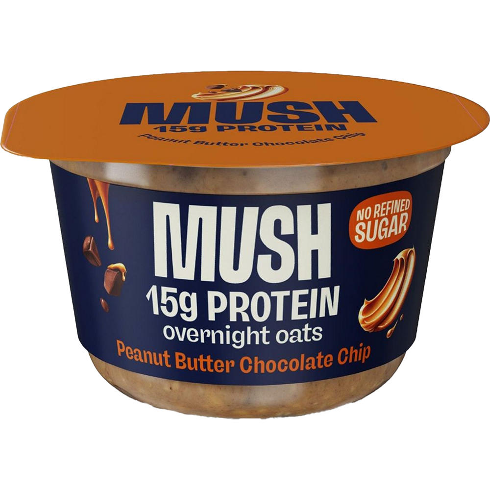 Mush 15g Protein Overnight Oats - Peanut Butter Chocolate Chip, 5.5 oz