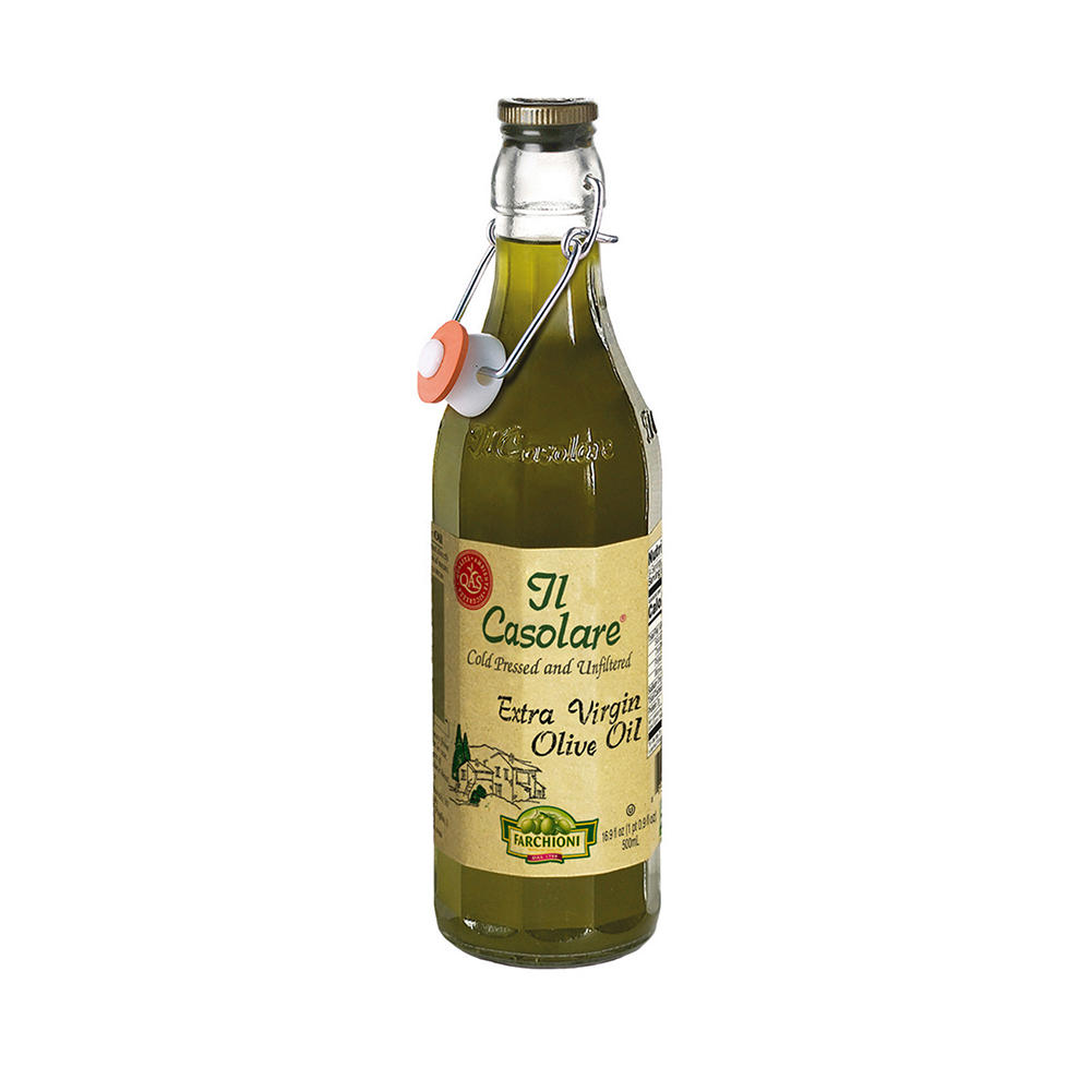 Farchioni Unfiltered Cold Pressed Extra Virgin Olive Oil, 16.9 oz