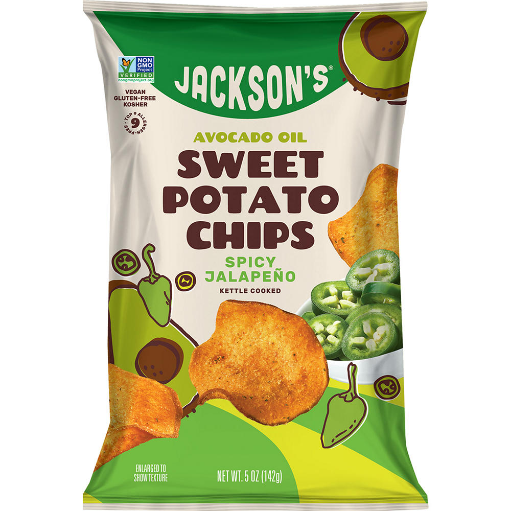 Jackson's Avocado Oil Sweet Potato Chips - Spicy Jalapeño, 5 oz