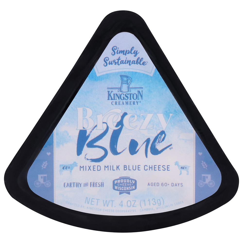 Kingston Creamery Breezy Blue Cheese Wedge, 4 oz
