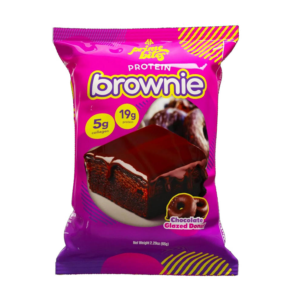 Prime Bites 19g Protein Brownie - Chocolate Glazed Donut, 2.29 oz