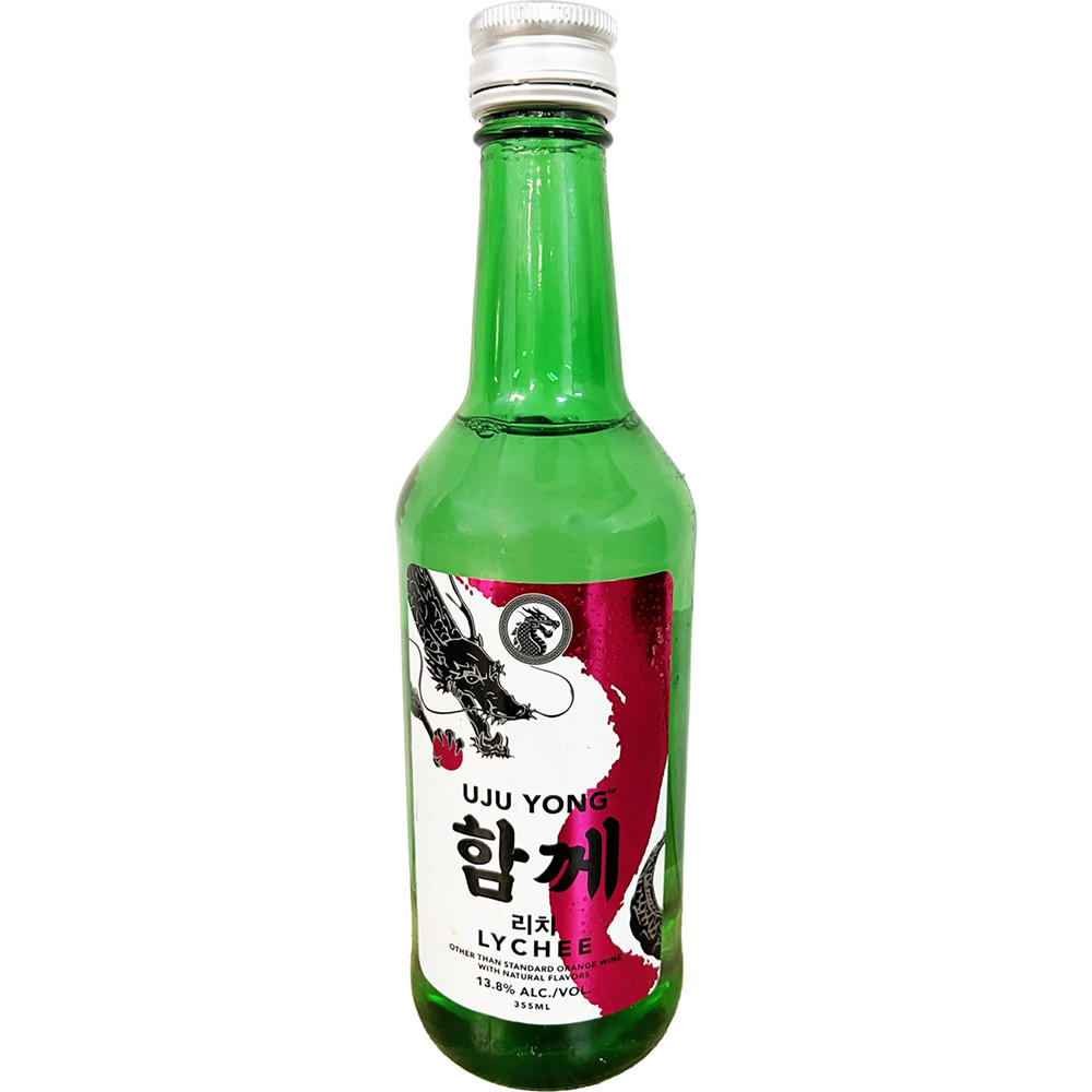 Uju Yong Lychee Soju, 355 mL