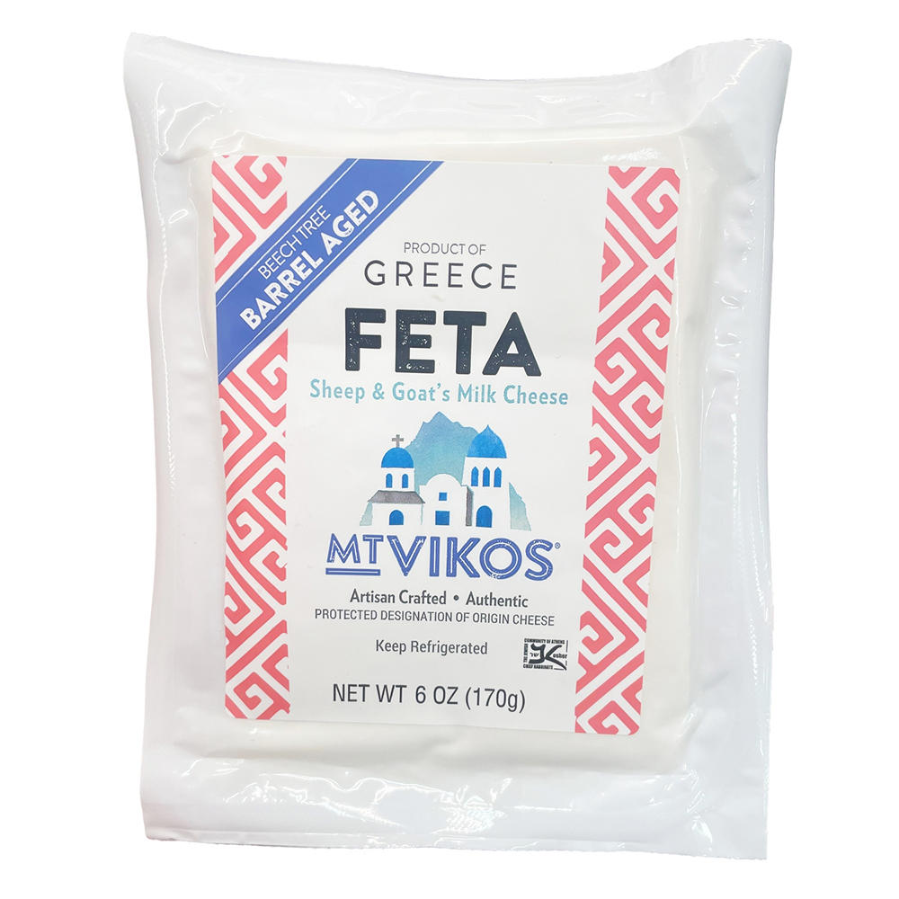 Mt. Vikos Barrel Aged Feta Cheese, 6 oz