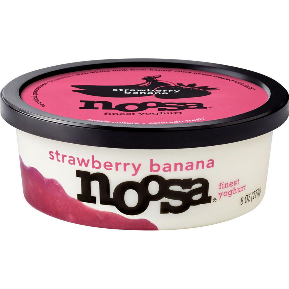 Noosa Strawberry Banana Yoghurt, 8 oz