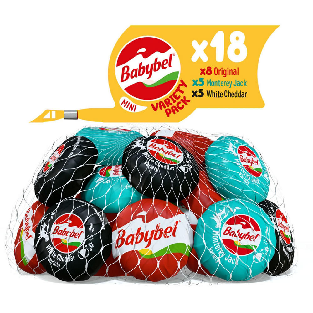 Babybel Mini Variety Pack Snack Cheese, 18 ct