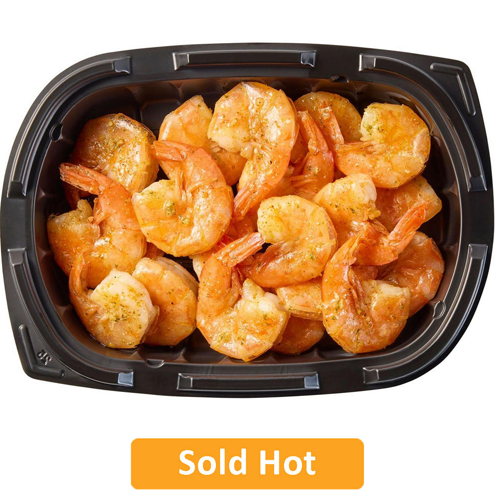 Bayou Boil House by H-E-B Cajun-Seasoned White Cooked Shrimp, 16 - 25 ct/lb (Sold Hot), Avg. 0.65 lb