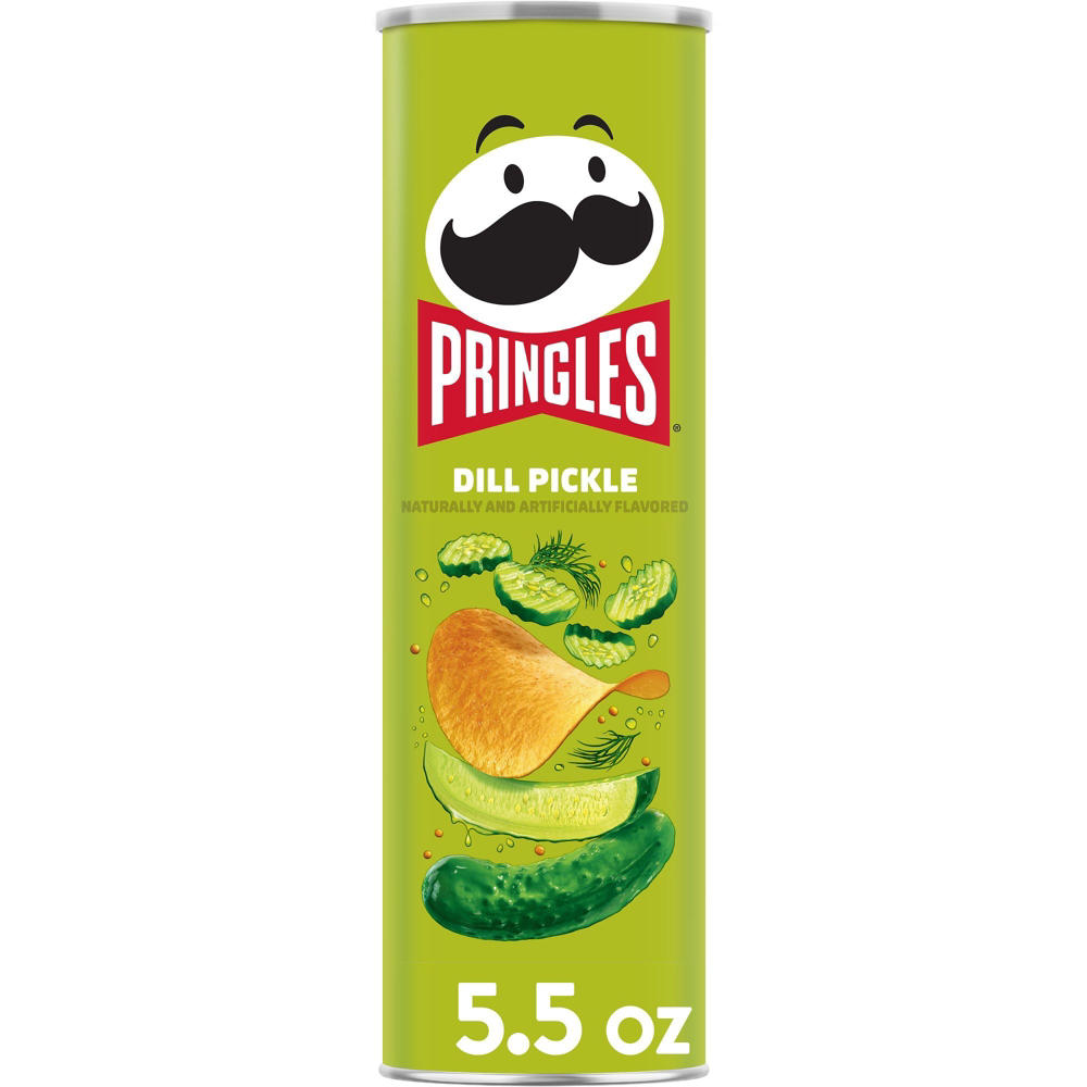 Pringles Dill Pickle Potato Crisps Chips, 5.5 oz