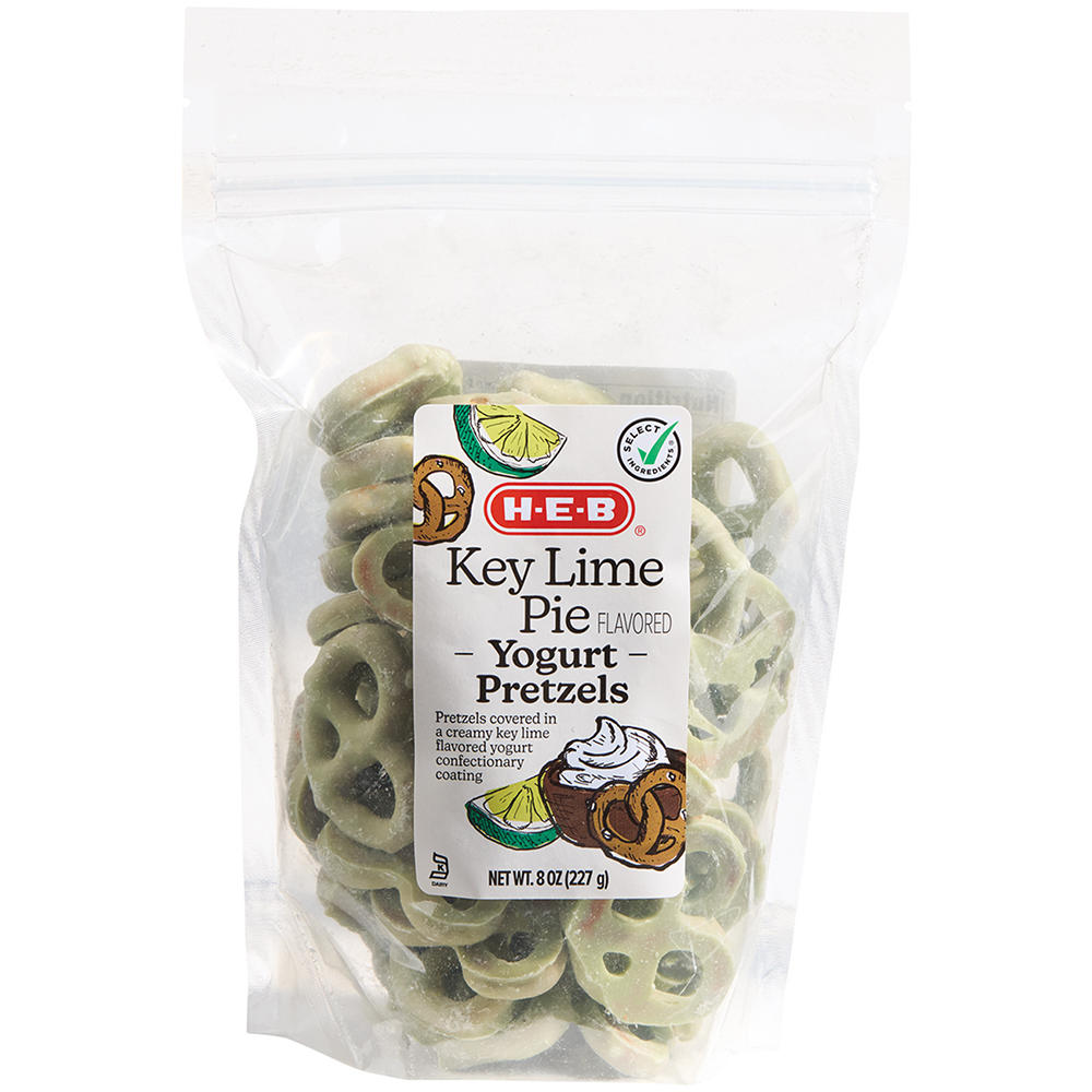 H-E-B Key Lime Pie Yogurt-Covered Mini Pretzels, 8 oz