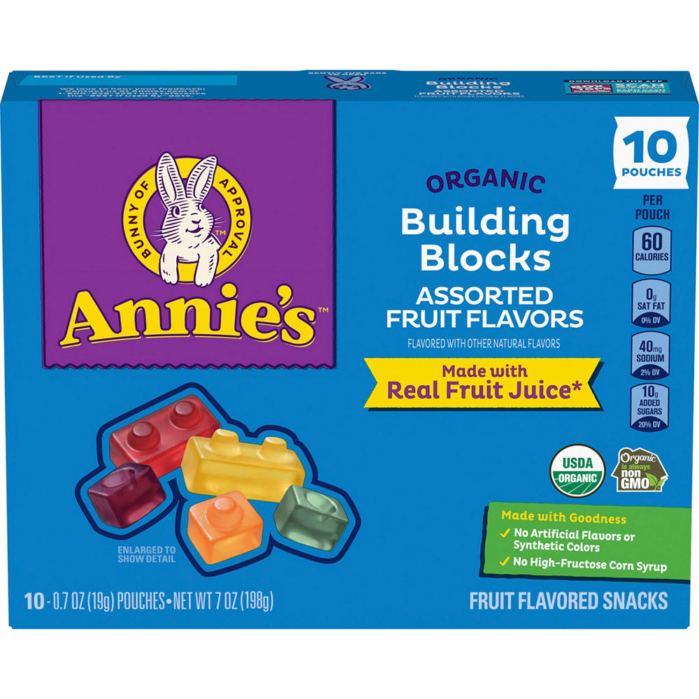 Annie's Organic Building Blocks Fruit Snacks , 10 ct