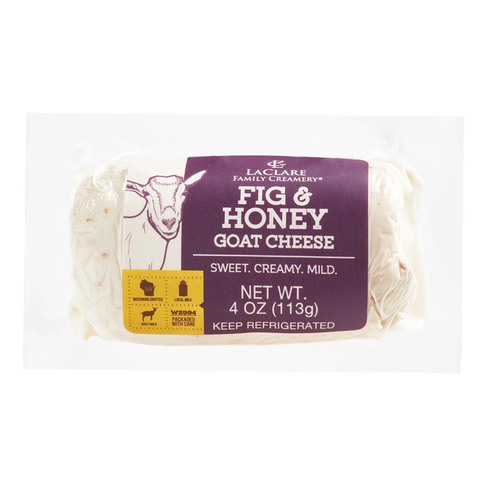 LaClare Creamery Goat Cheese Log - Fig & Honey, 4 oz