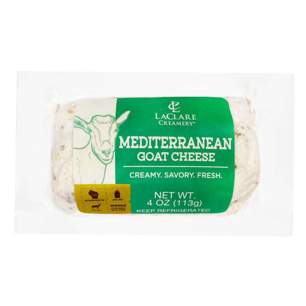 LaClare Creamery Goat Cheese Log - Mediterranean, 4 oz
