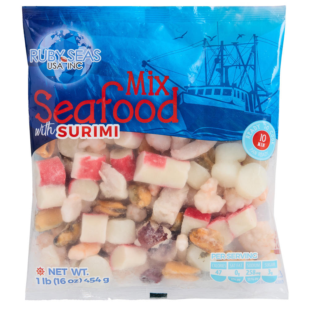 Frozen Seafood Mix with Surimi, 16 oz