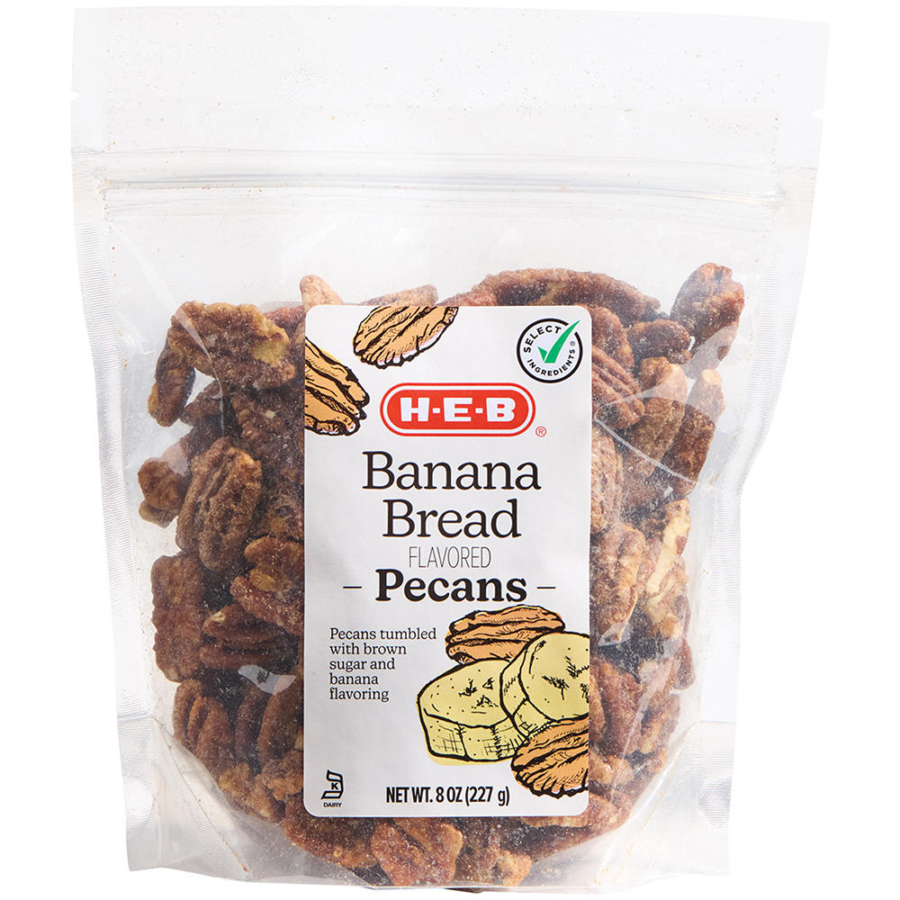 H-E-B Banana Bread Pecans, 8 oz