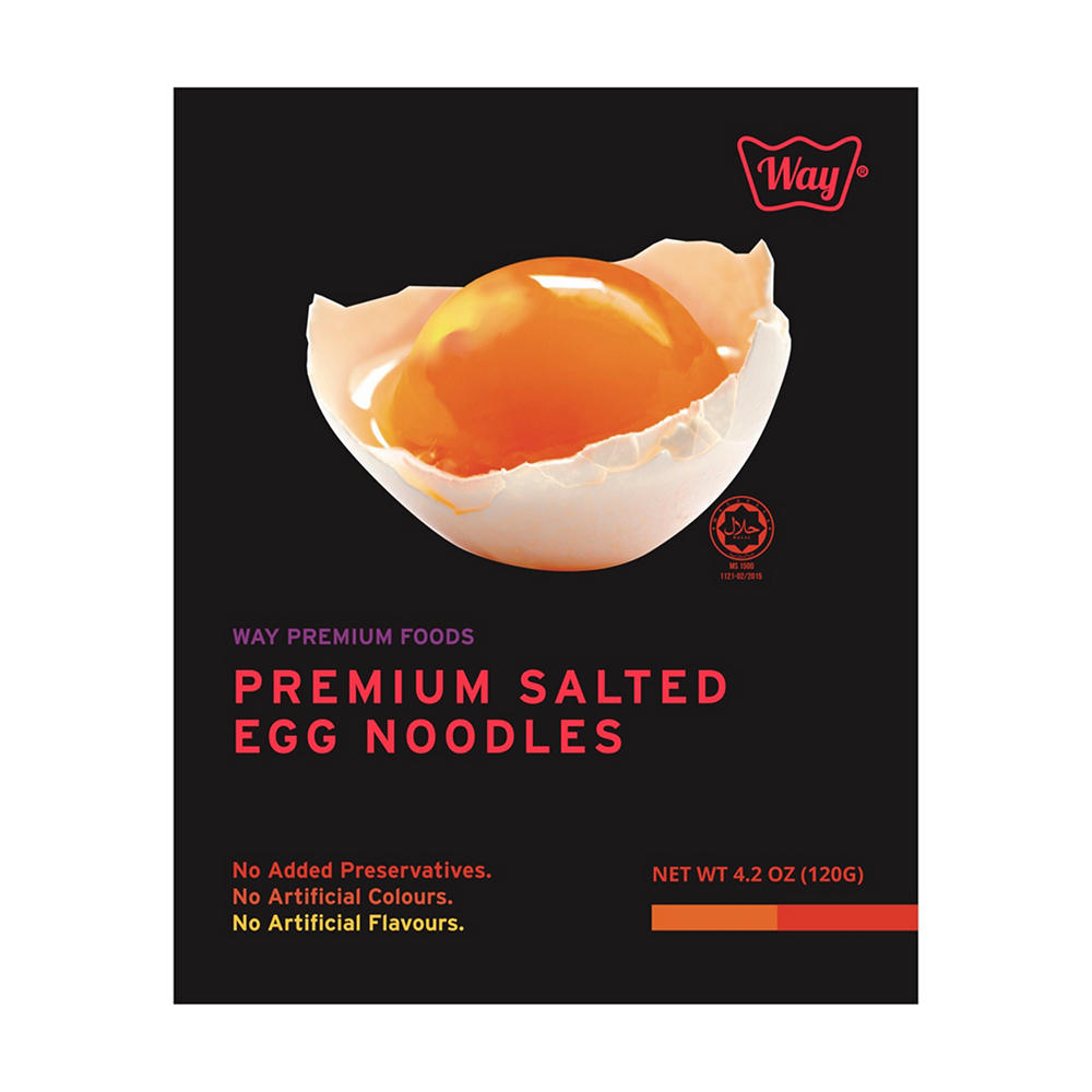 Way Premium Salted Egg Noodles, 4.2 oz