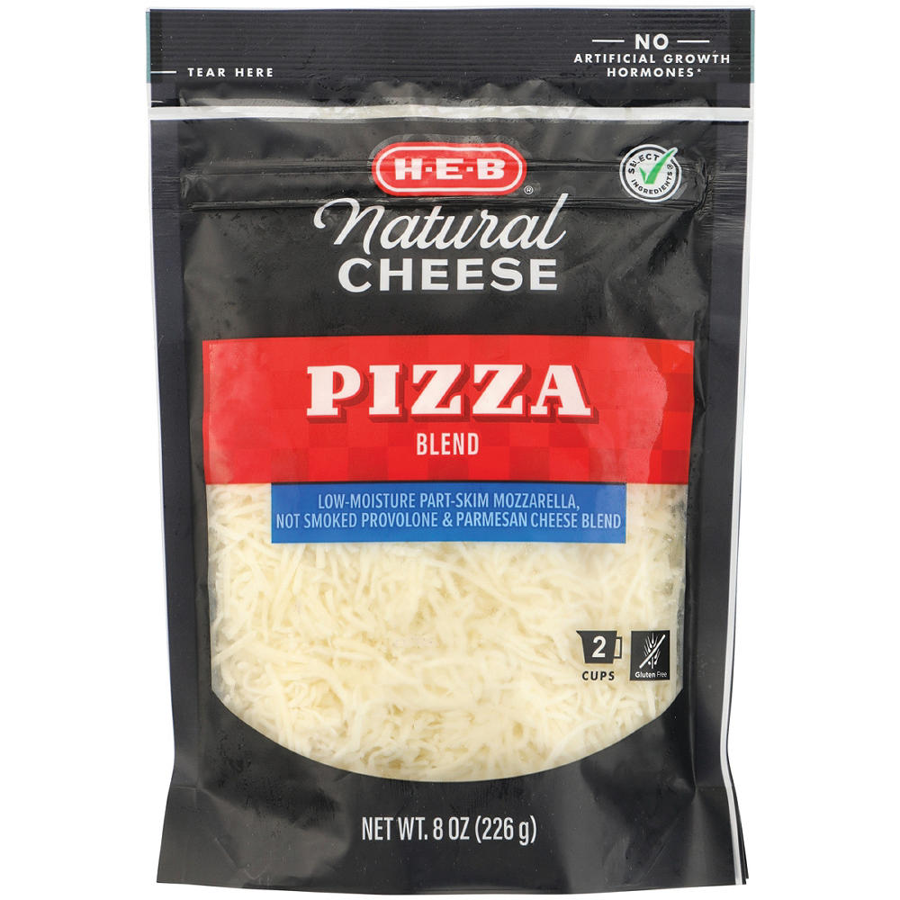H-E-B Natural Cheese Shredded Pizza Blend 8oz, 8 oz