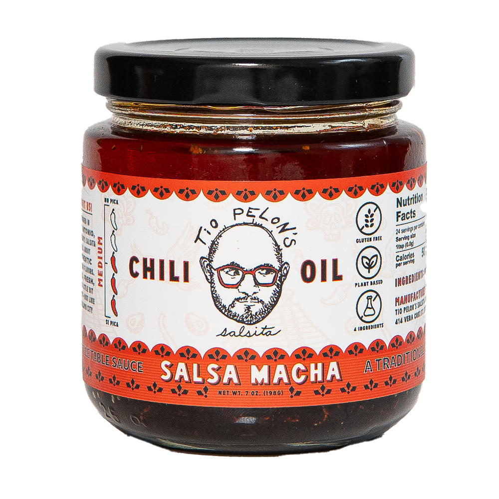 Tio Pelon's Salsa Macha Mexican Style Chili Oil, 7 oz