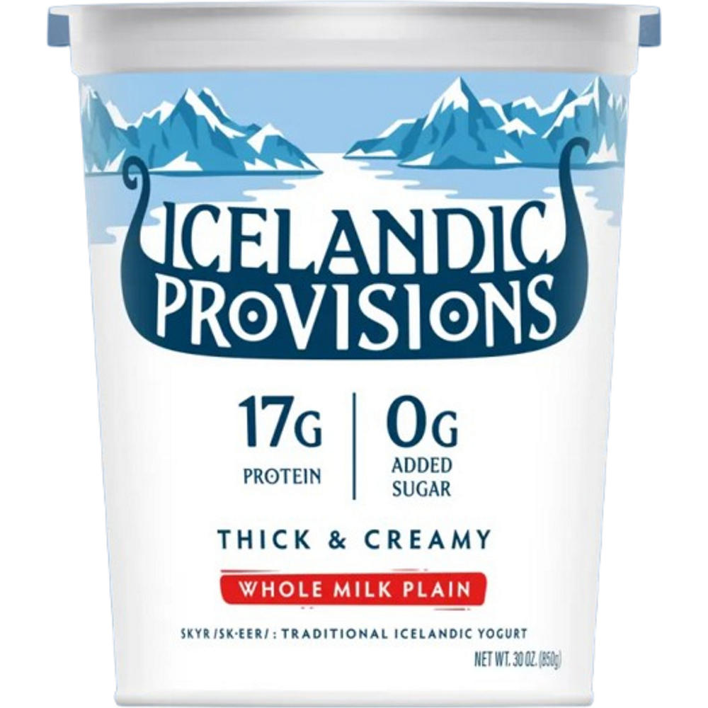 Icelandic Provisions 17g Protein Whole Milk Skyr - Plain, 30 oz