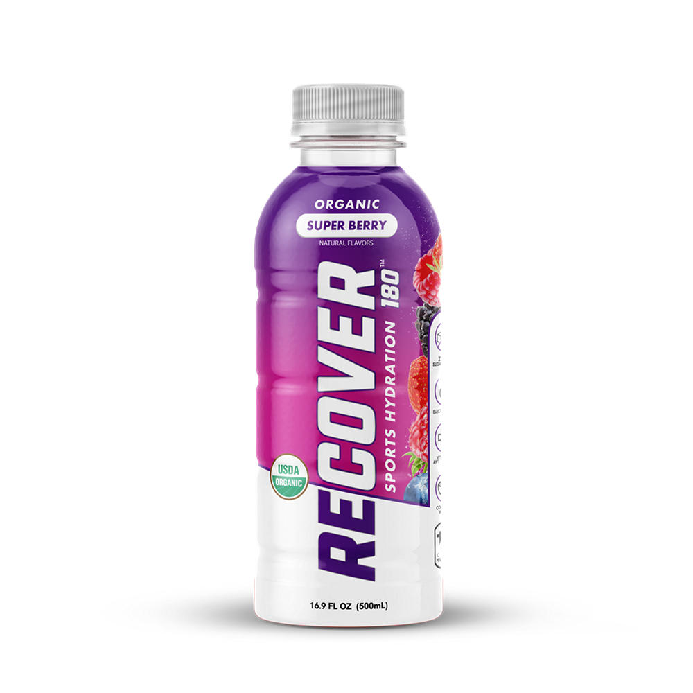 Recover 180 Organic Sports Hydration Drink - Super Berry, 16.9 oz