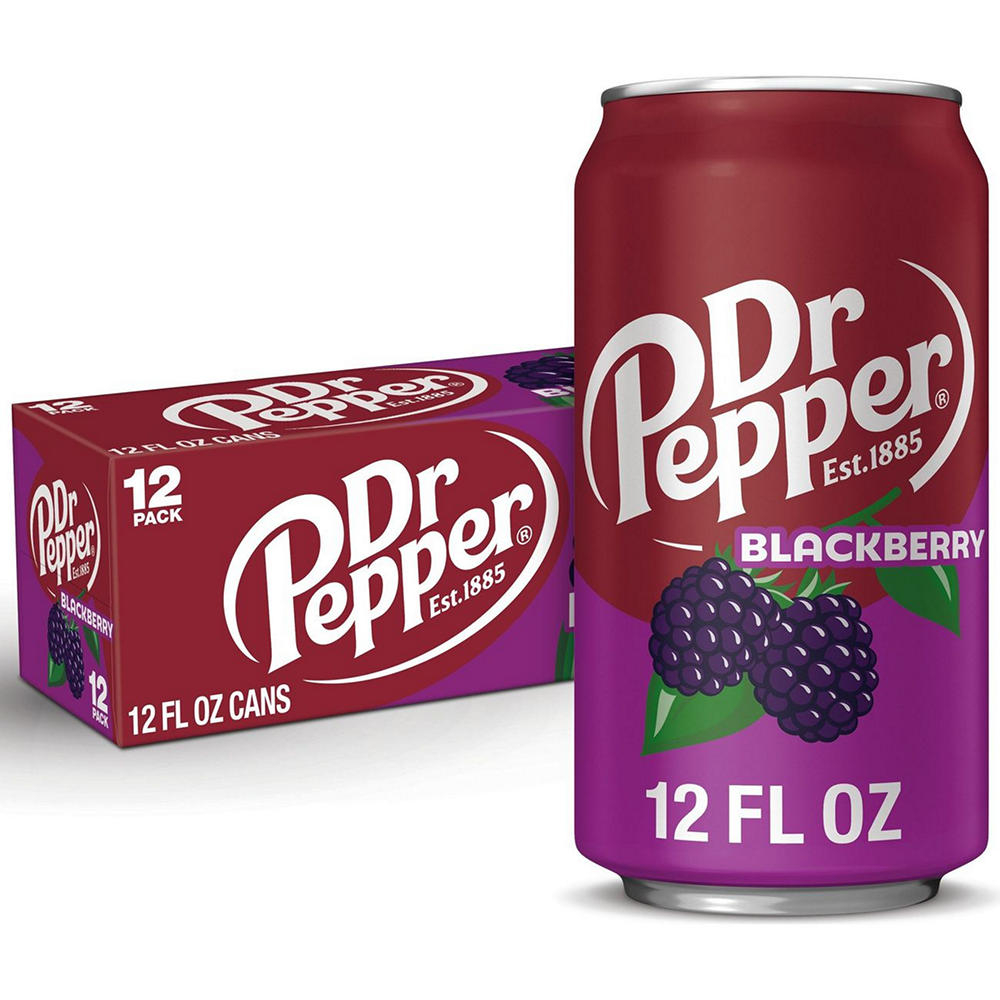 Dr Pepper Blackberry Soda 12 pk Cans, 12 oz