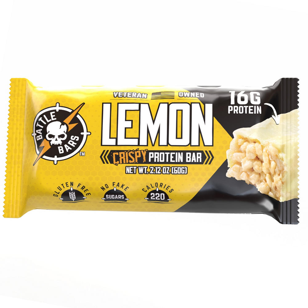 Battle Bars 16g Protein Bar - Lemon, 2.12 oz