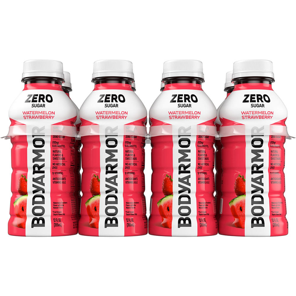 BODYARMOR Zero Sugar Sports Drink 8 pk Bottles - Watermelon Strawberry, 12 oz
