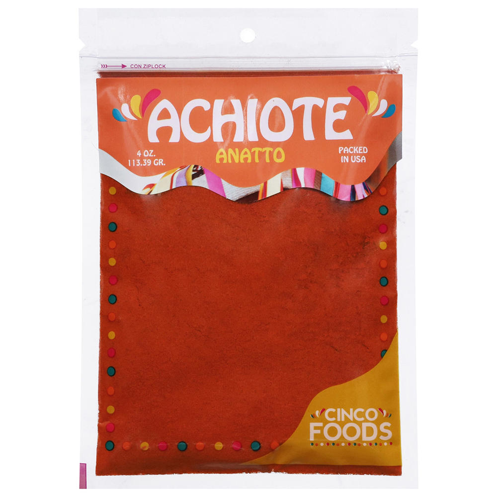 Cinco Foods Achiote Anatto Spice, 4 oz