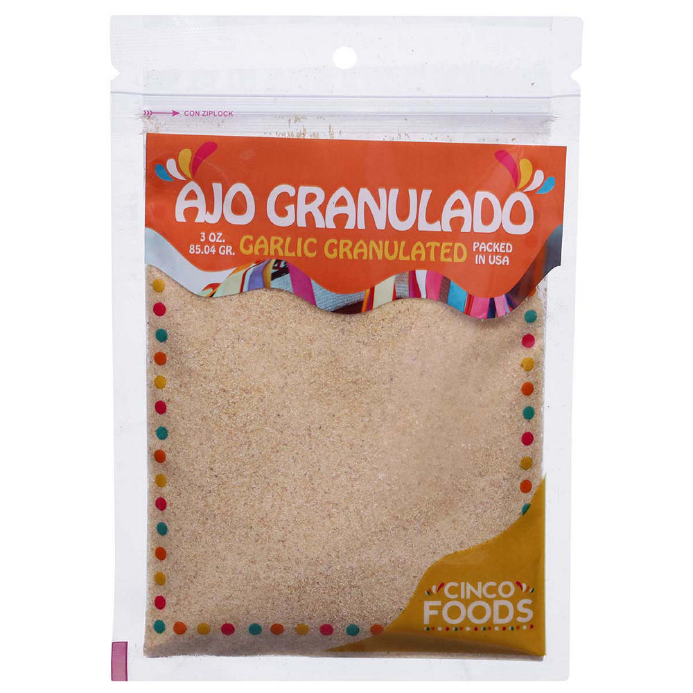 Cinco Foods Ajo Granulado Garlic Granulated, 3 oz