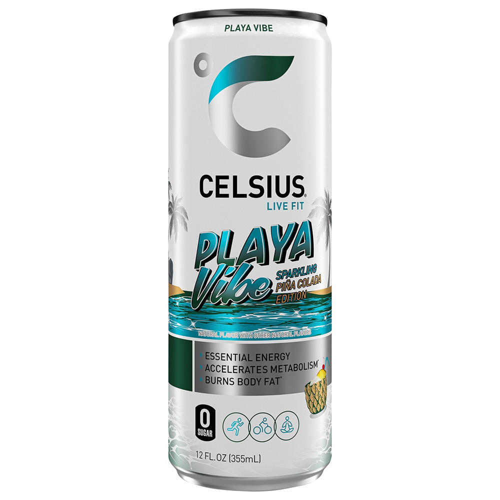 Celsius Zero Sugar Sparkling Energy Drink - Playa Vibe, 12 oz
