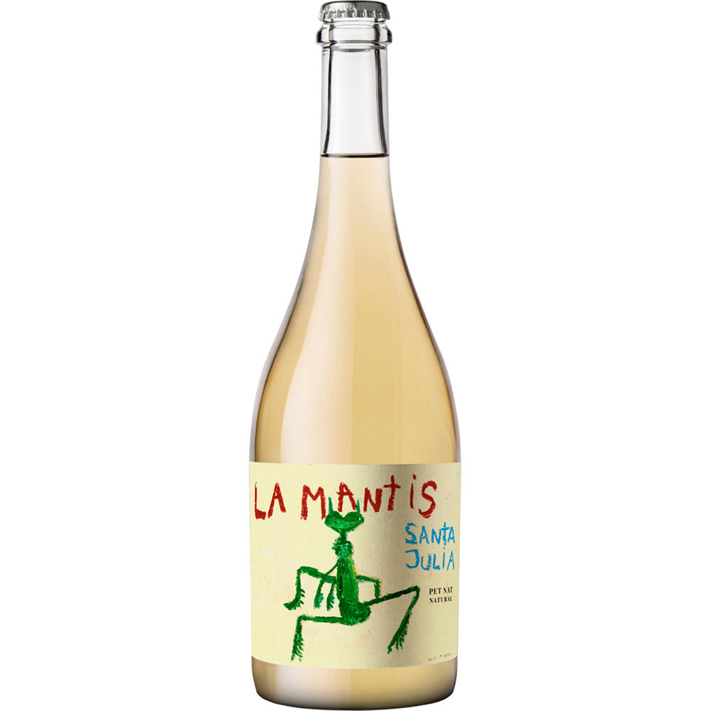 Santa Julia Organic La Mantis Pet Nat Natural Argentina Sparkling Wine, 750 mL