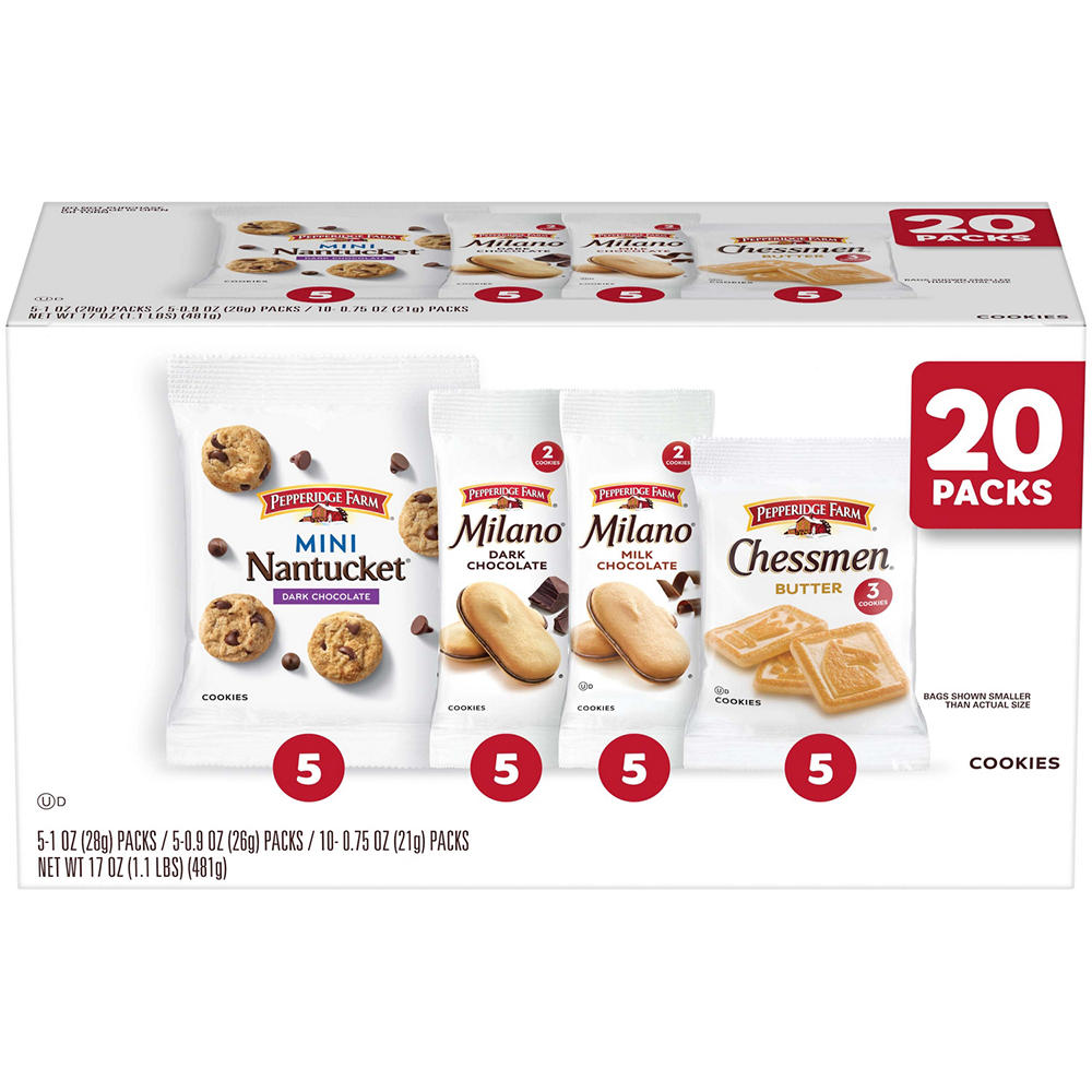 Pepperidge Farm Variety Multipack Cookies, 20 pk
