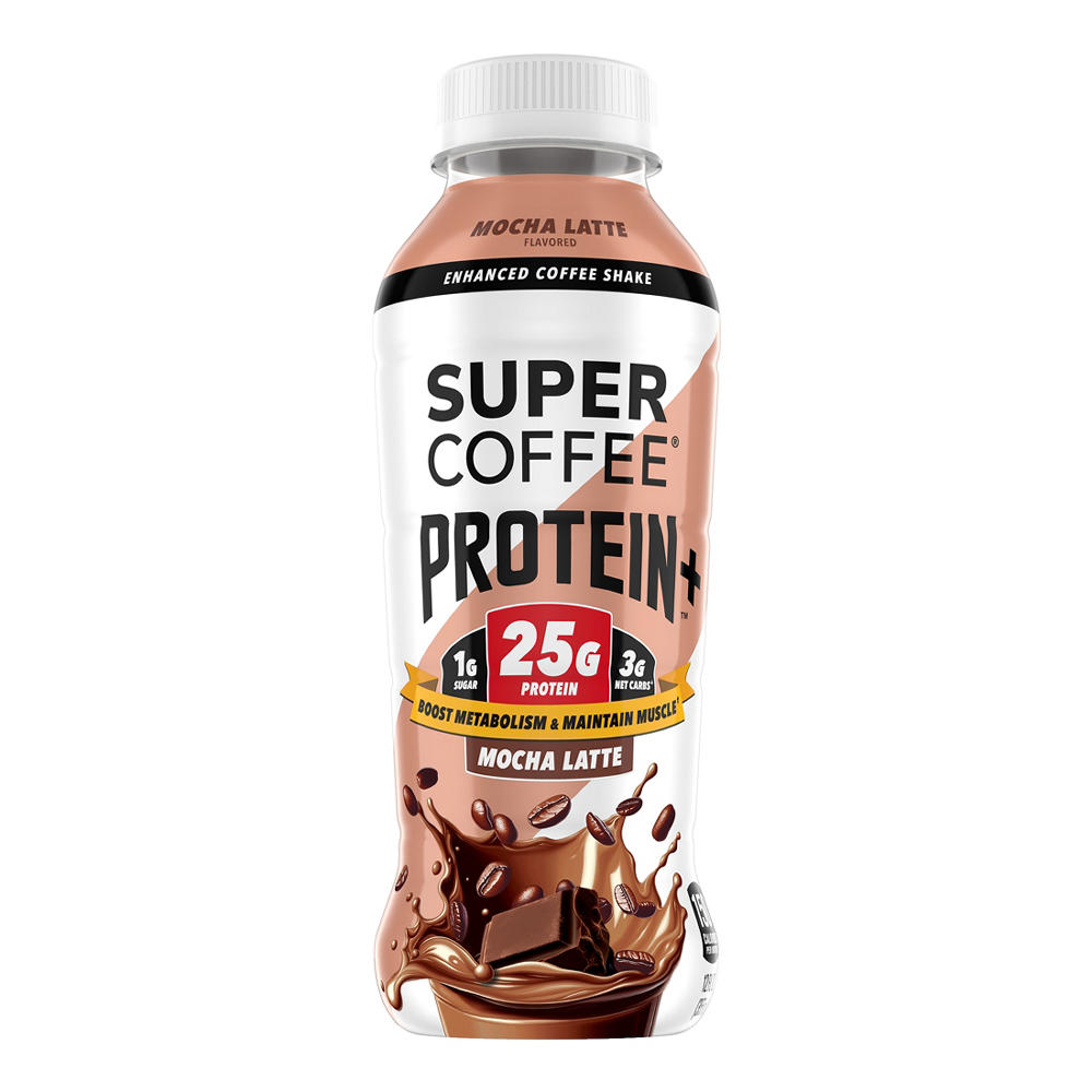 Super Coffee 25g Protein Enhanced Coffee Shake - Mocha Latte, 12 oz