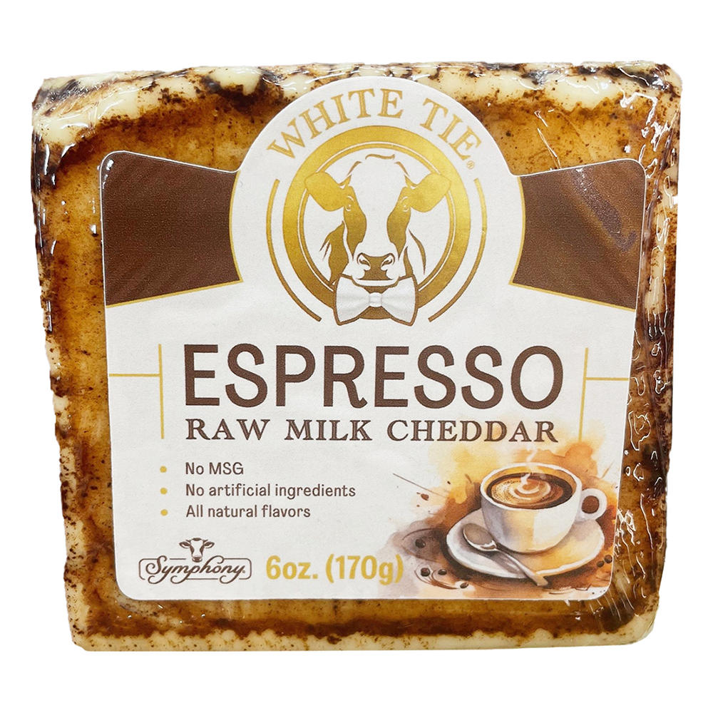White Tie Espresso Raw Milk Cheddar Cheese, 6 oz