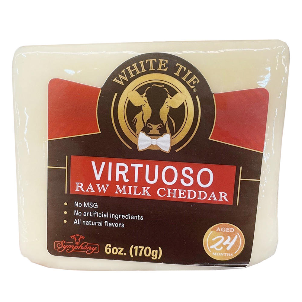 White Tie Virtuoso Raw Milk Cheddar Cheese, 6 oz